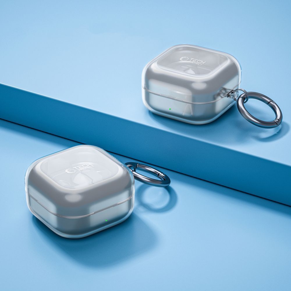 Custodia Tech-Protect Flexair per Samsung Galaxy Buds4 / Buds4 Pro, Trasparente