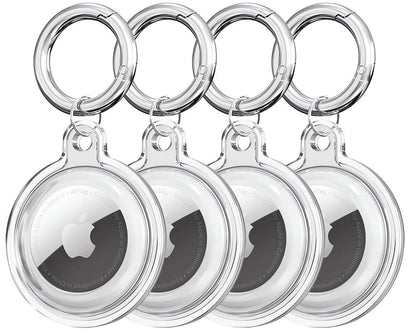Custodia Tech-Protect Icon per Apple AirTag, Set 4 pezzi, Trasparente