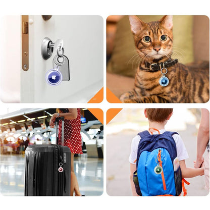 Custodia Tech-Protect Icon per Apple AirTag, Set 4 pezzi, Trasparente