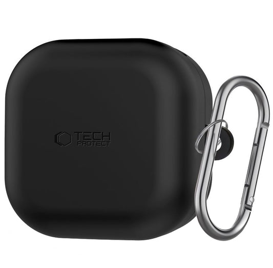 Custodia Tech-Protect Silicone Hook per Samsung Galaxy Buds4 / Buds4 Pro, Nera