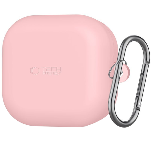 Custodia Tech-Protect Silicone Hook per Samsung Galaxy Buds4 / Buds4 Pro, Rosa