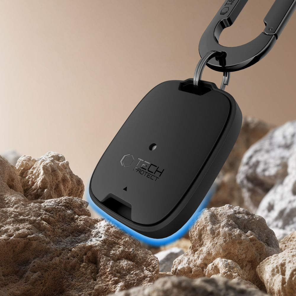 Custodia Tech-Protect Velar per Apple AirTag, Nera