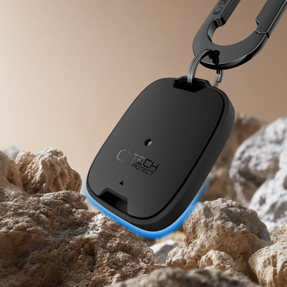 Custodia Tech-Protect Velar per Apple AirTag, Nera