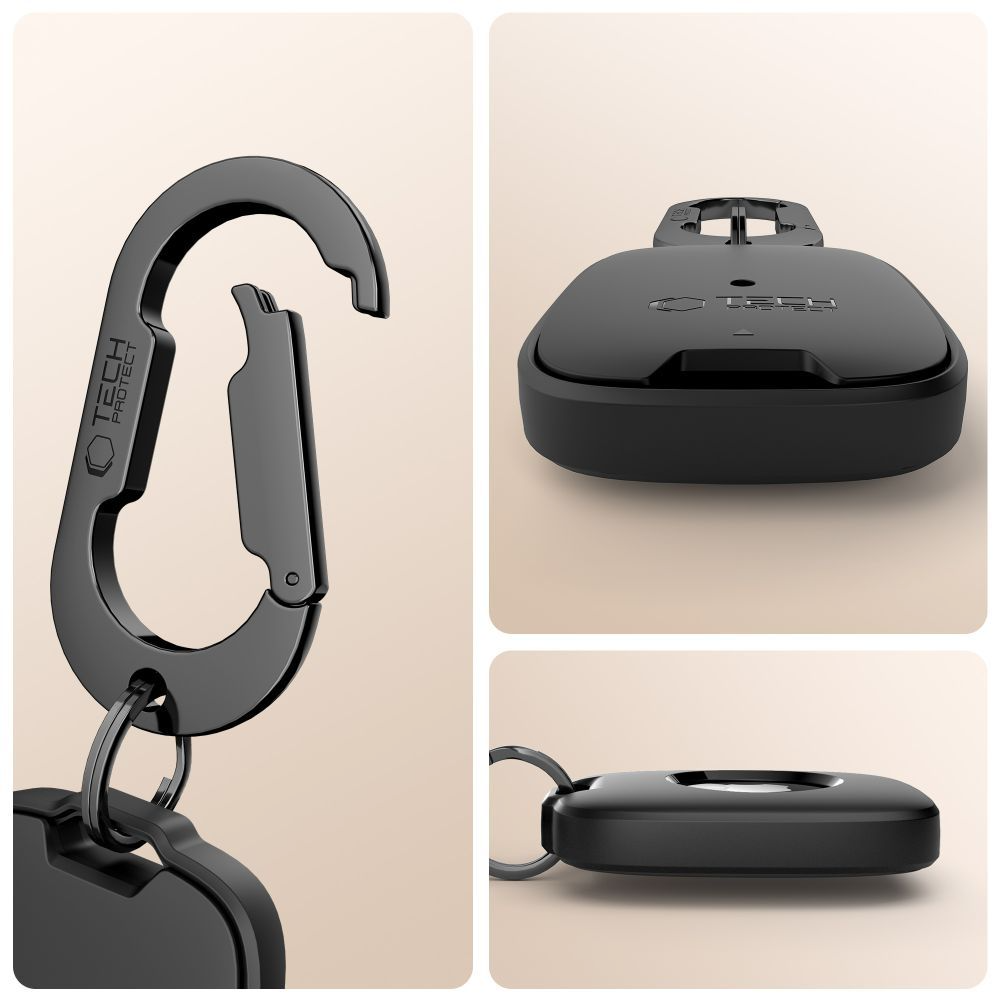 Custodia Tech-Protect Velar per Apple AirTag, Nera