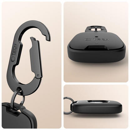 Custodia Tech-Protect Velar per Apple AirTag, Nera