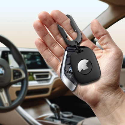 Custodia Tech-Protect Velar per Apple AirTag, Nera