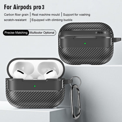 Techsuit CarbonFiber Case for Apple AirPods Pro 3, Black