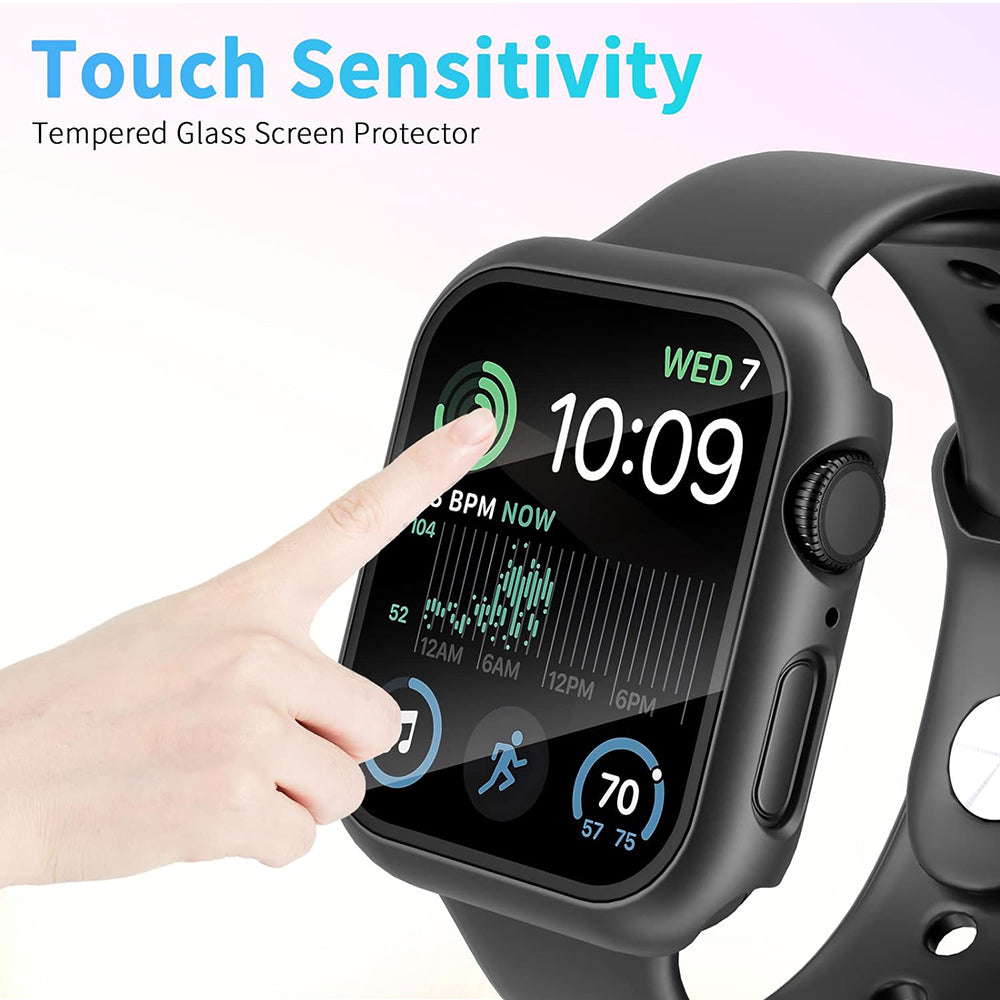 Custodia Techsuit Defense360 Pro per Apple Watch 44mm Series, Nera