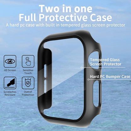Custodia Techsuit Defense360 Pro per Apple Watch 44mm Series, Nera