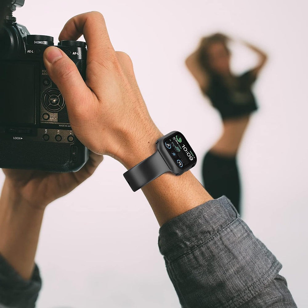 Custodia Techsuit Defense360 Pro per Apple Watch 44mm Series, Nera
