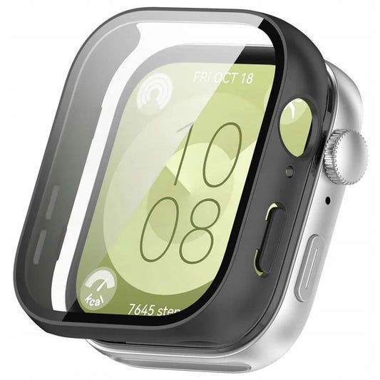 Custodia Techsuit Defense360 Pro per Huawei Watch Fit 3, Nera