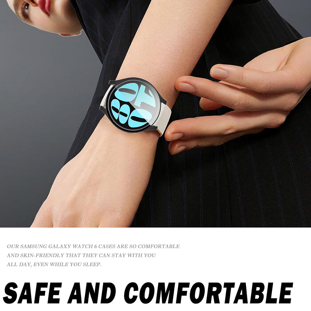 Techsuit Defense360 Pro Case for Samsung Galaxy Watch6 40mm, Black