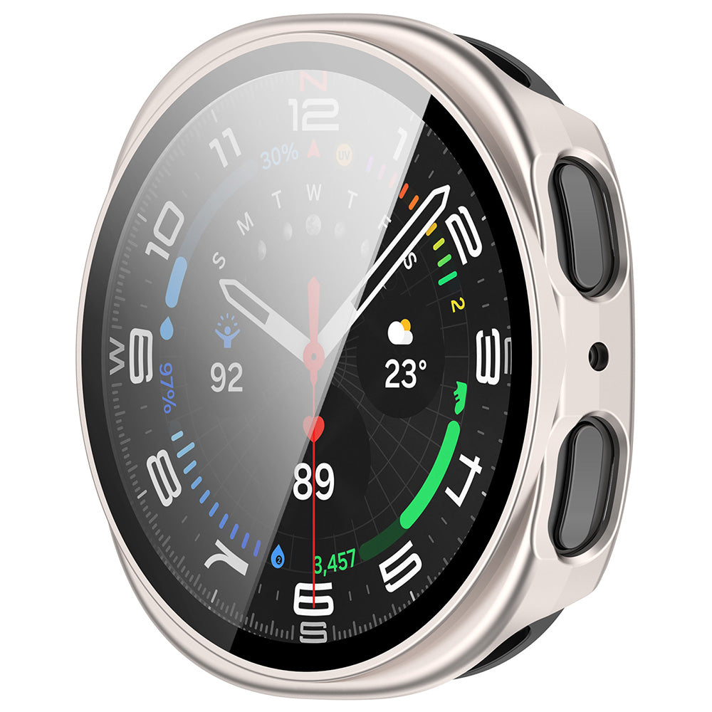 Custodia Techsuit Defense360 Pro per Samsung Galaxy Watch9 / Watch8 40mm, Argento Perlato