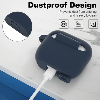 Custodia Techsuit Silicone per Apple AirPods 3, Blu Navy