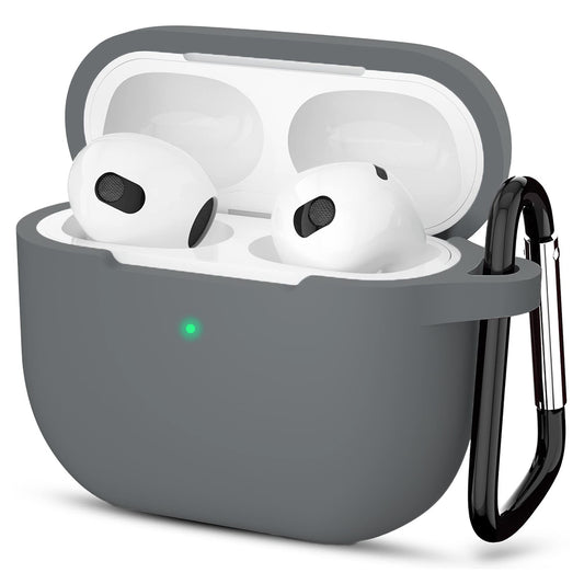 Custodia Techsuit Silicone per Apple AirPods 3, Grigio