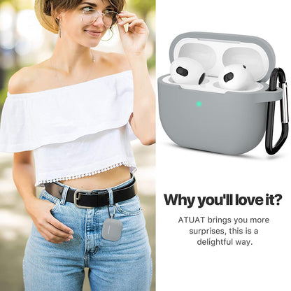 Custodia Techsuit Silicone per Apple AirPods 3, Viola