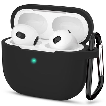 Custodia Techsuit Silicone per Apple AirPods 3, Nera