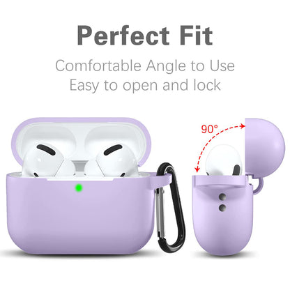 Techsuit Silicone Case for Apple AirPods Pro Series, Purple
