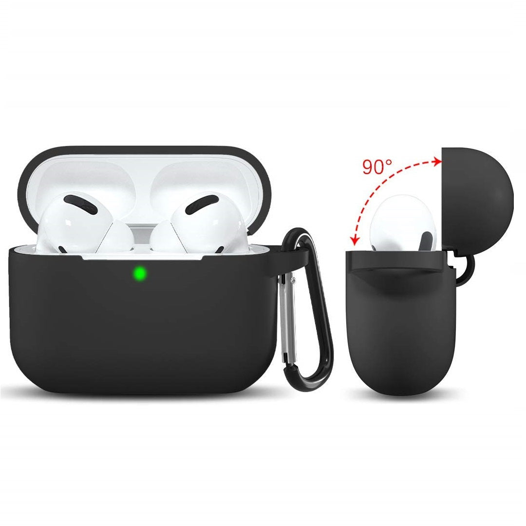 Custodia Techsuit Silicone per Apple AirPods Pro Series, Nera
