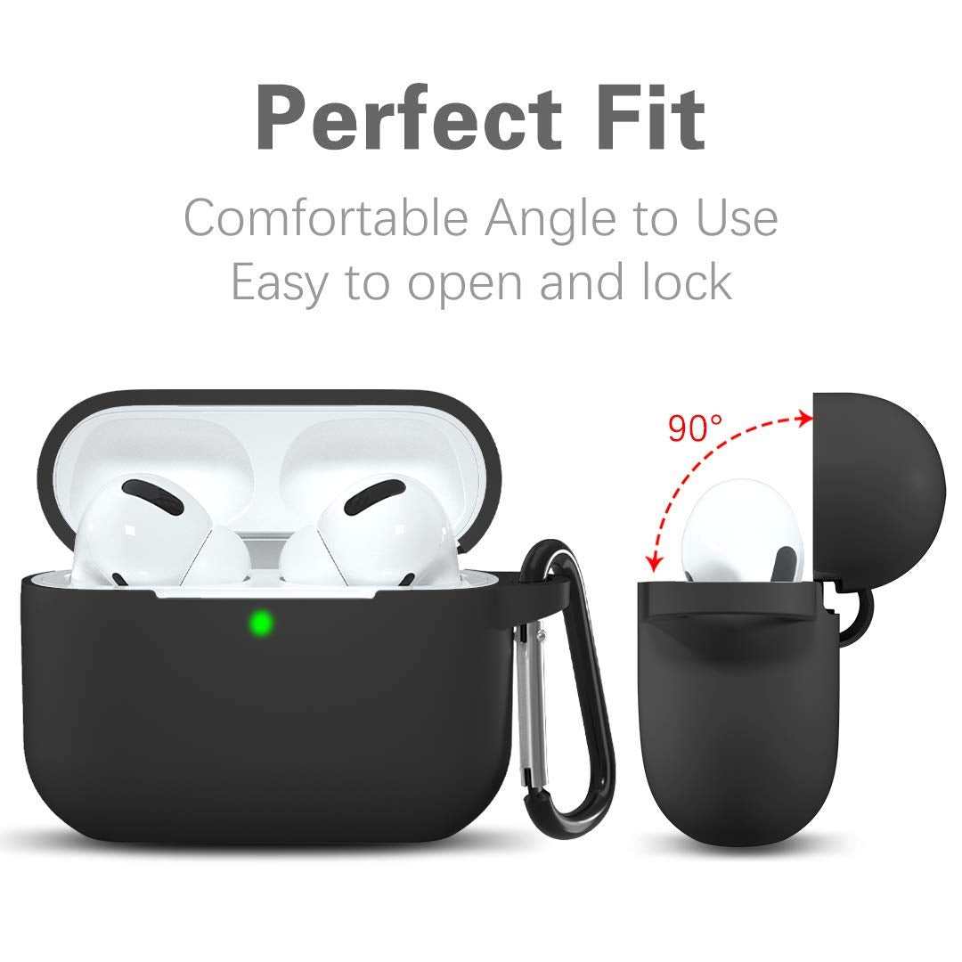 Custodia Techsuit Silicone per Apple AirPods Pro Series, Nera