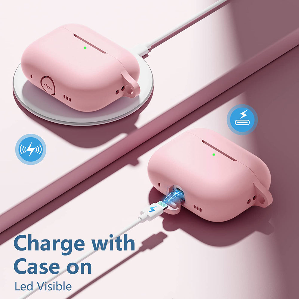 Custodia Techsuit Silicone per Apple AirPods Pro Series, Rosa