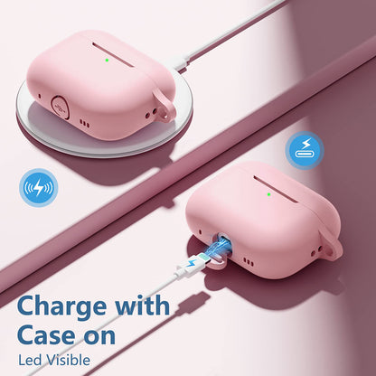 Custodia Techsuit Silicone per Apple AirPods Pro Series, Rosa