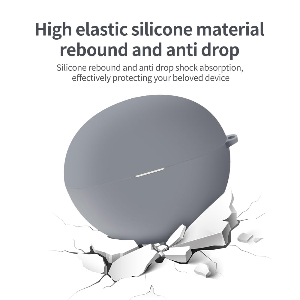 Custodia Techsuit Silicone per Huawei FreeClip, Nera