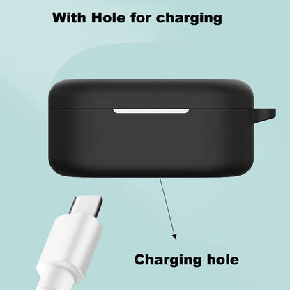Custodia Techsuit Silicone per OnePlus Buds Pro 2, Nera