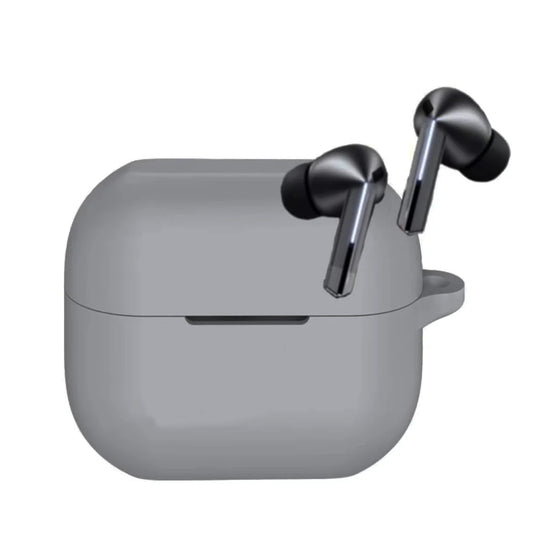 Custodia Techsuit Silicone per Samsung Galaxy Buds3 FE / Buds3 Pro / Buds3, Grigio