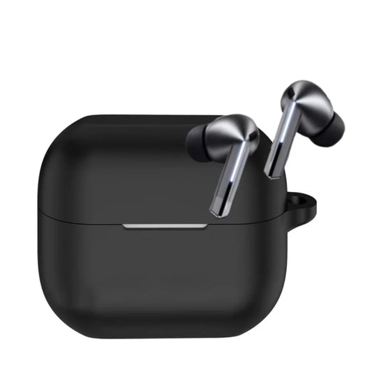 Custodia Techsuit Silicone per Samsung Galaxy Buds3 FE / Buds3 Pro / Buds3, Nera