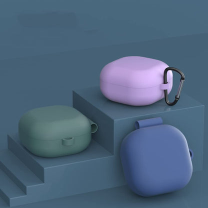 Custodia Techsuit Silicone per Samsung Galaxy Buds FE / Buds2 Pro / Buds2 / Buds Pro / Buds Live, Nera