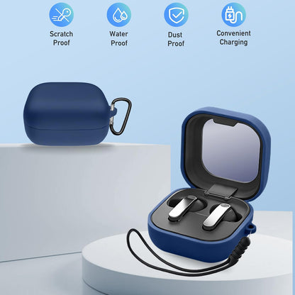 Custodia Techsuit Silicone per Samsung Galaxy Buds4 / Buds4 Pro, Blu
