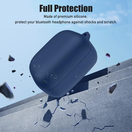 Custodia Techsuit Silicone per Samsung Galaxy Buds4 / Buds4 Pro, Blu Navy
