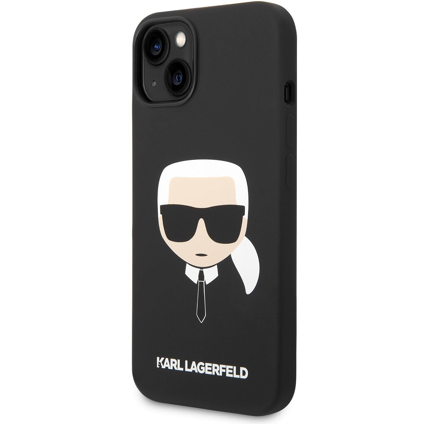 Custodia MagSafe per Apple iPhone 14 Plus, Karl Lagerfeld, Liquid Silicone Karl Head, Nera