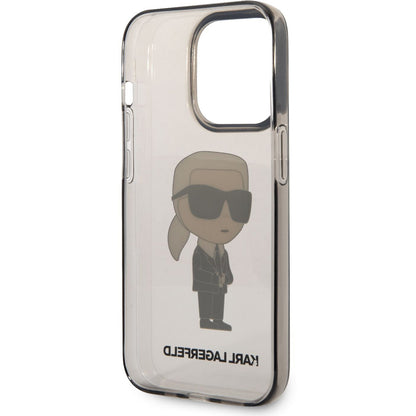 Custodia per Apple iPhone 14 Pro Max, Karl Lagerfeld, IML Ikonik NFT, Nera