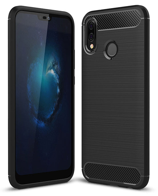 Custodia per Huawei P20 Lite, OEM, Carbonio, Nera