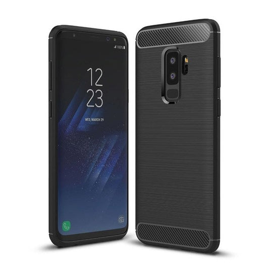 Custodia per Samsung Galaxy S9+ G965, OEM, Carbonio, Nera