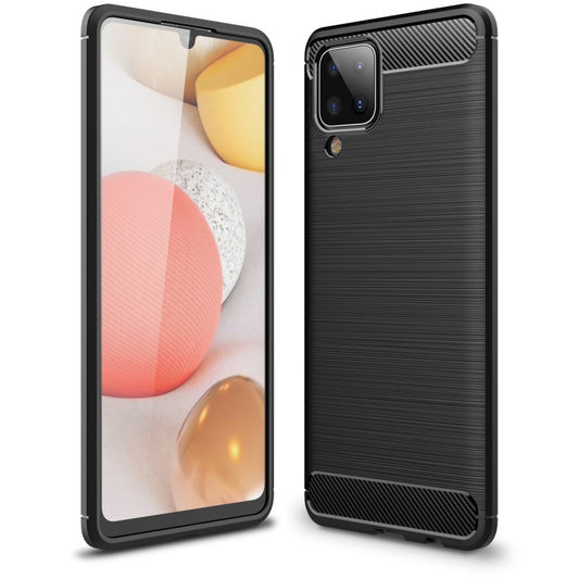 Custodia per Samsung Galaxy A12 Nacho A127 / M12 M127 / A12 A125, OEM, Carbonio, Nera