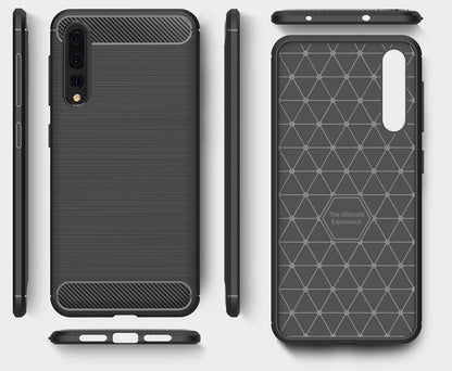 Custodia per Huawei P20 Pro, OEM, Carbonio, Nera
