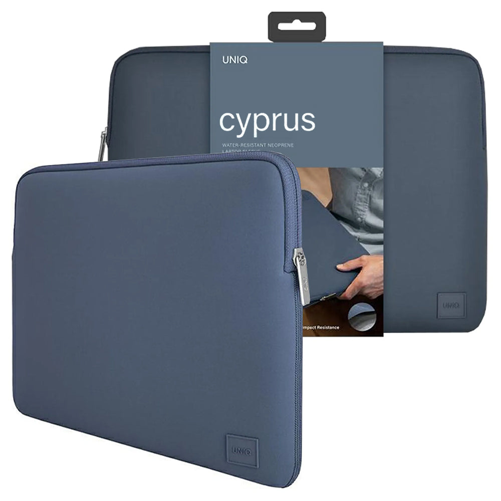 Custodia UNIQ Cyprus per Laptop max. 14 pollici, Blu navy
