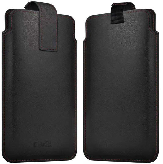 Custodia Universale per Telefono, Tech-Protect, SM65, Nera Rossa