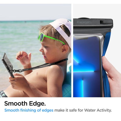 Custodia Universale Waterproof per Telefono max. 3.5inch - 7inch, Spigen, A601, Set 2 pezzi, Nera AMP04523