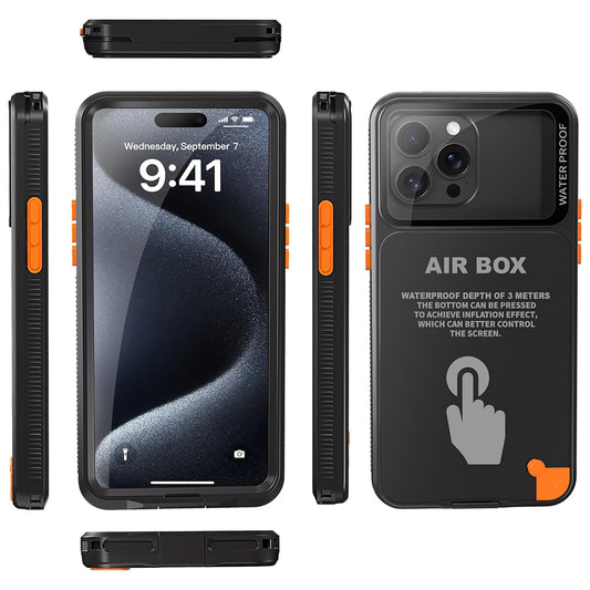 Custodia Universale Waterproof per Telefono max. 6.1 pollici, ShellBox, AirBox, Nera