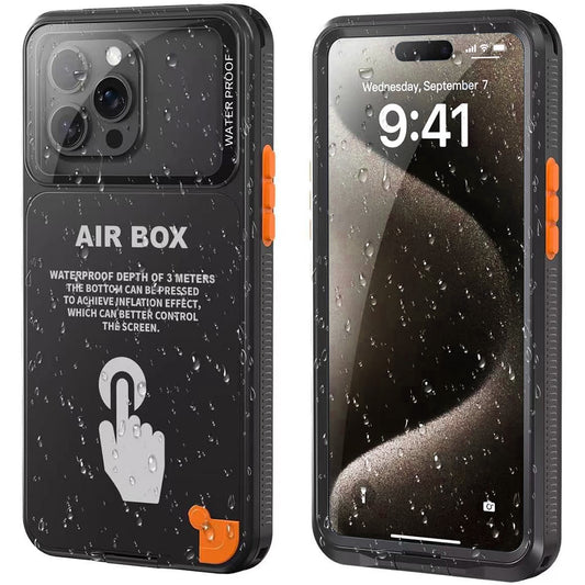 Custodia Universale Waterproof per Telefono max. 6.7 pollici, ShellBox, AirBox, Nera