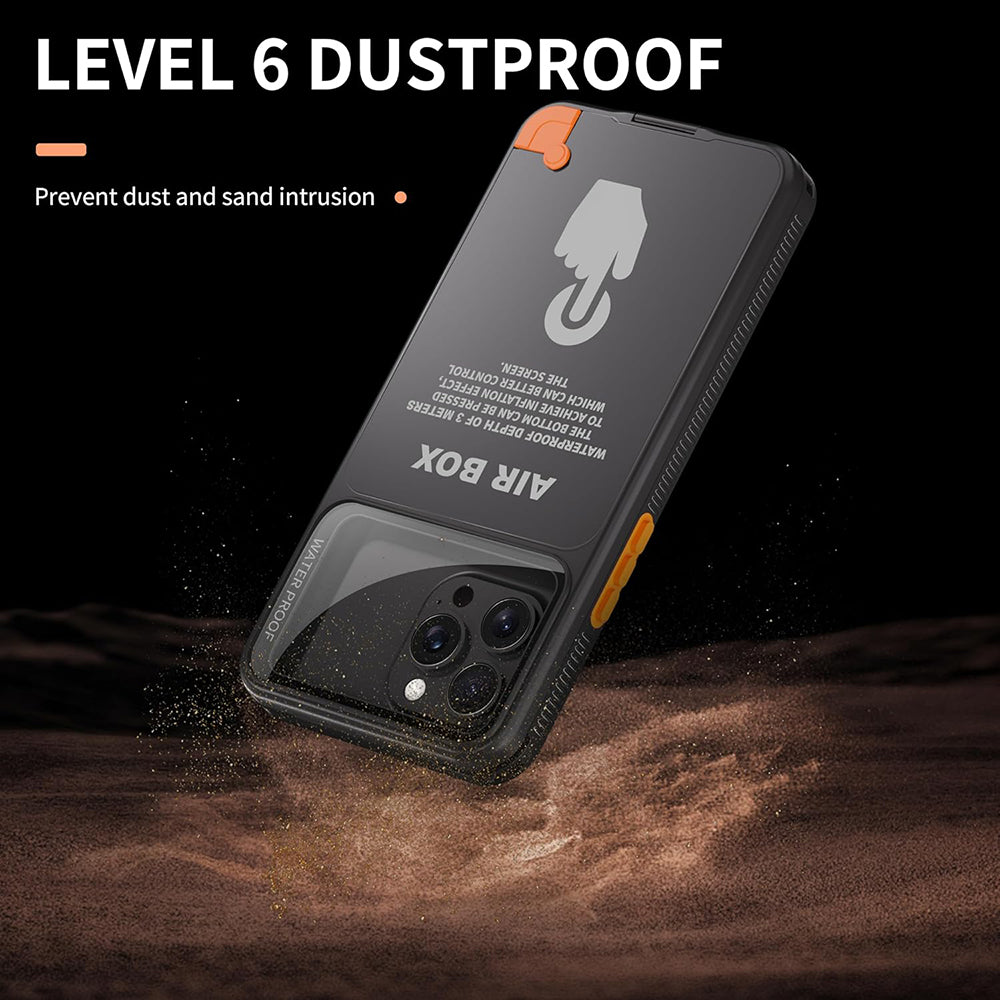 Custodia Universale Waterproof per Telefono max. 6.7 pollici, ShellBox, AirBox, Nera