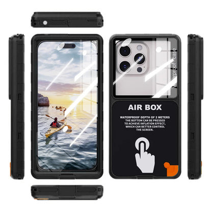 Custodia Universale Waterproof per Telefono max. 6,9 pollici, ShellBox, AirBox, Nera