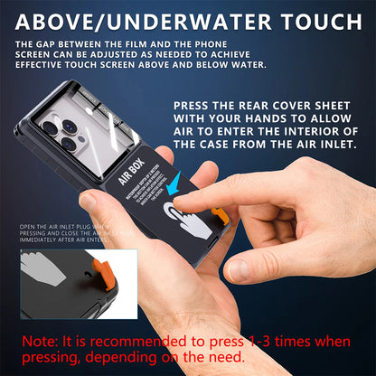 Custodia Universale Waterproof per Telefono max. 6,9 pollici, ShellBox, AirBox, Nera