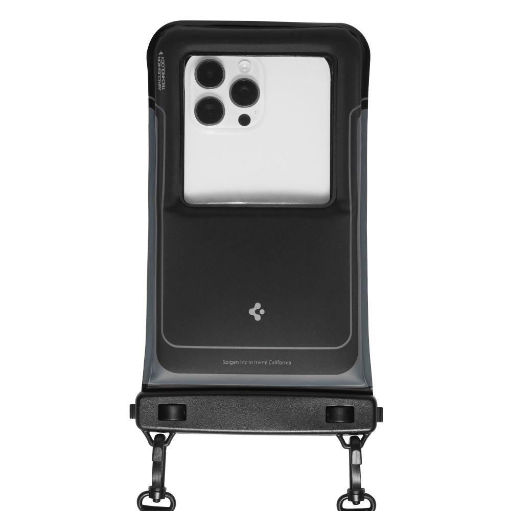 Custodia Universale Waterproof per Telefono max. 6.9inch, Spigen, A611P, Set 2 pezzi, Nera Opaca ACS09348