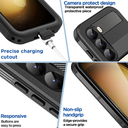 Custodia Waterproof per Samsung Galaxy S26 Plus, ShellBox, Nera