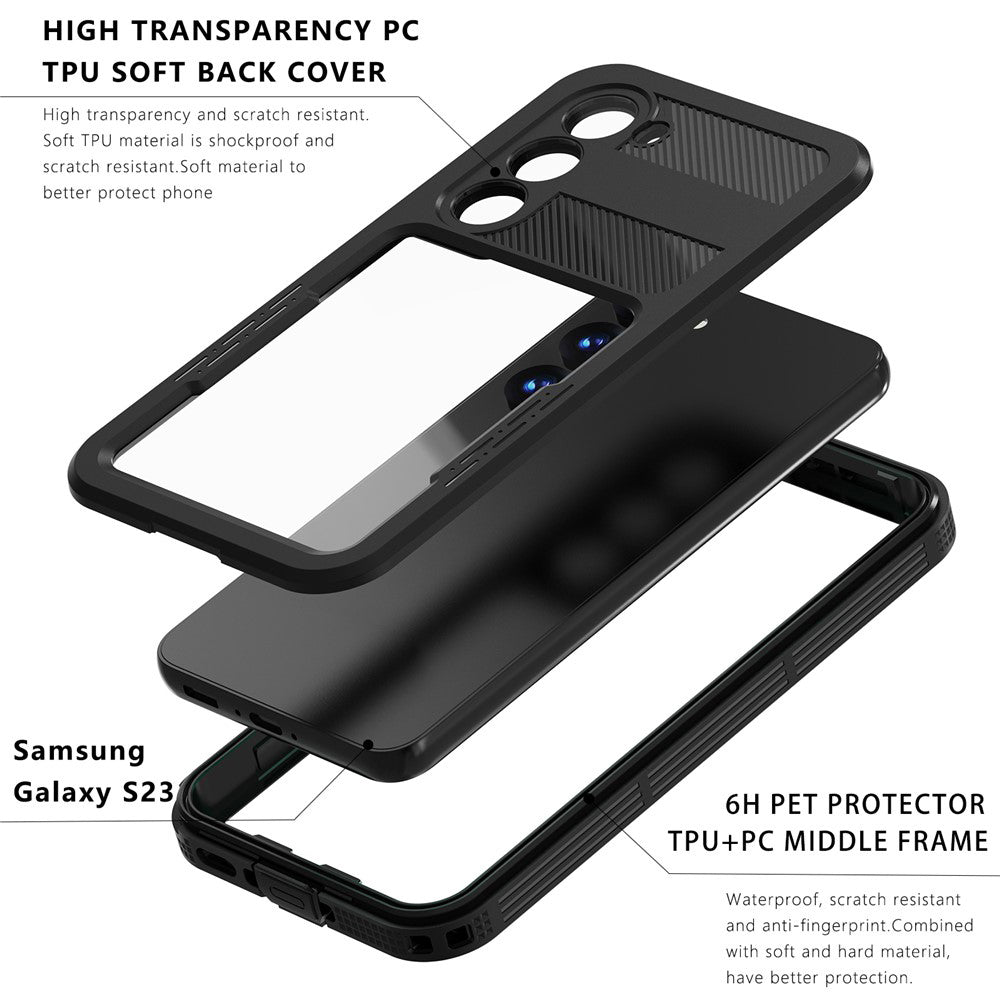 Custodia Waterproof per Samsung Galaxy S26 Plus, ShellBox, Nera
